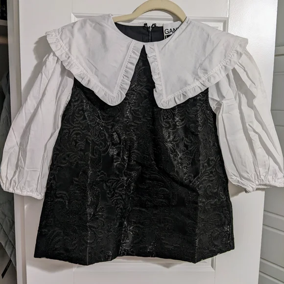 Ganni Collared Blouse - Picture 2 of 7